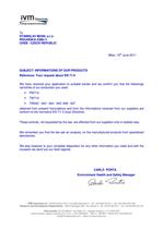 Prohlášení výrobce A - EN71/3